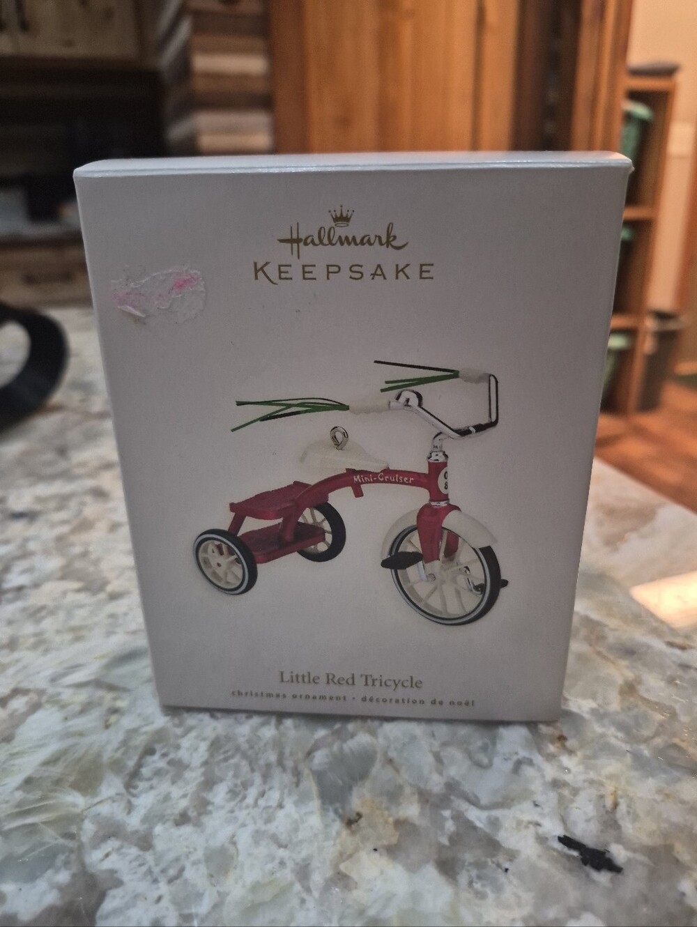 New Hallmark Keepsake Little Red Tricycle Mini Cruiser Christmas Ornament